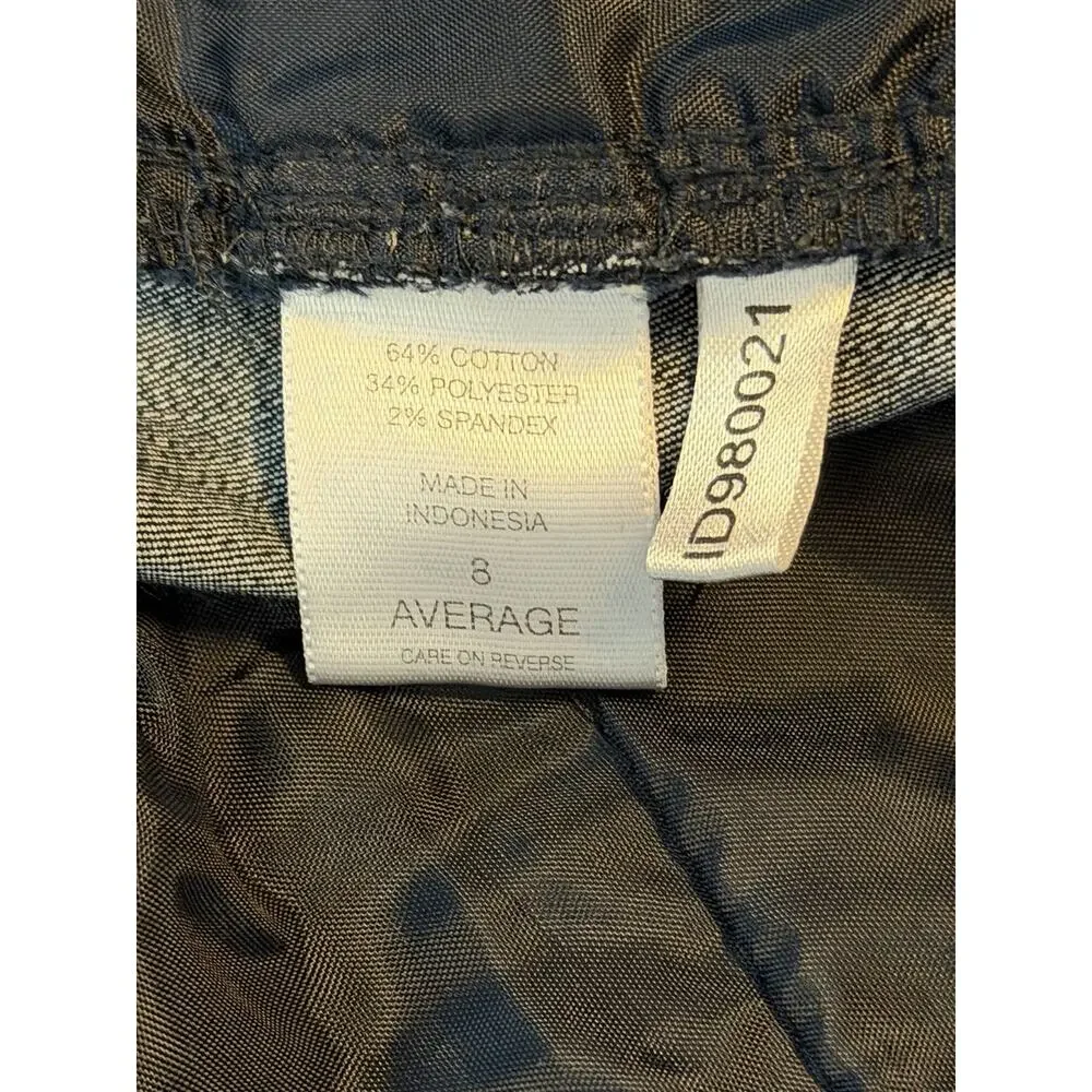 New York & Company Stretch Trouser Jeans Women's 8 Average Dark Wash Bootcut